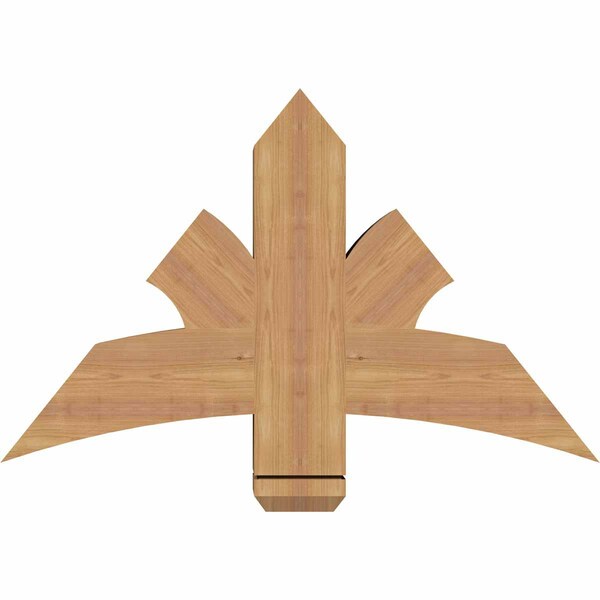 Ekena Millwork Davenport Timber Gable Bracket, Western Red Cedar, 36"W x 23"H x 5 1/2"D x 5 1/2"F, 15/12 Pitch GBW036X23X0606DAV00SWR - main